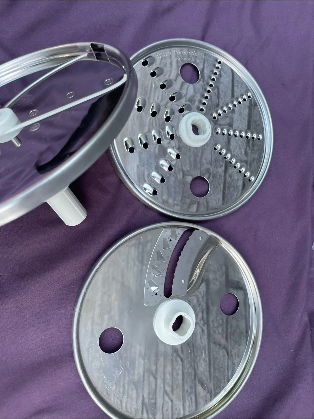 KitchenAid Stainless Steel Food Processor Disc Blade Set - Silver